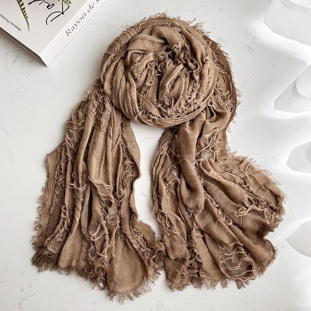 Yto Scarf Women's Ruins Style Unisex Steampunk Hip Hop Cotton Linen Scarf Retro Apocalyptic Scarves Techwear Capes Outdoor Tactical Shawl
