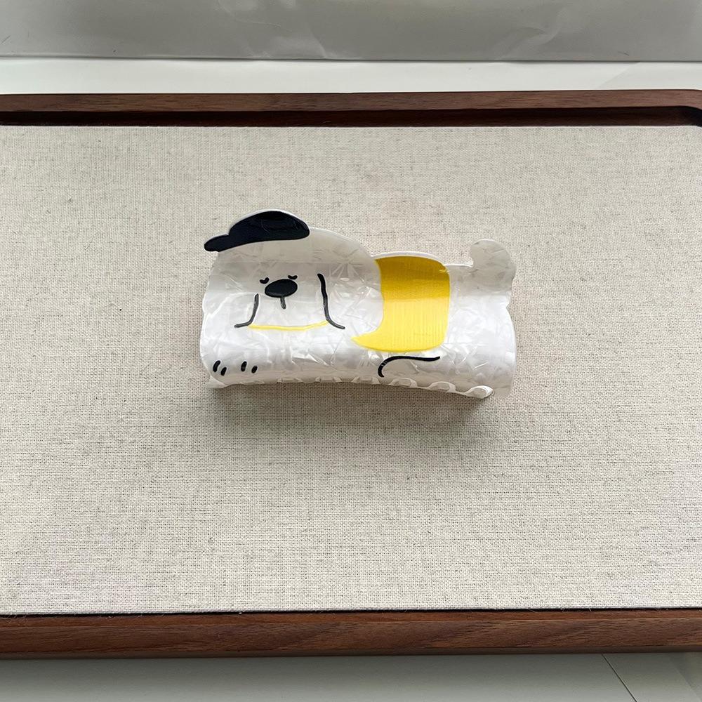 Piggy Cat Acetate Hair Clip Acetic Acid Puppy Grab Clip Fashion Dinosaur Hair Claw  Girls