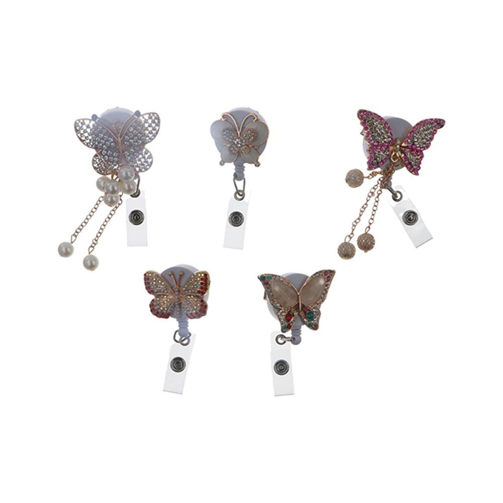 

Employee Doctor Name Tag Badge Reels Easy Pull Buckle Reel Clip Chest Pocket Clip Badge Holder B