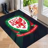 Soft Floor Carpet Wales Rugby Pattern Area Rug Decorative Mat For Home Room Decoration