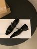 Thick heel chain Mary Jane shoes women's shoes spring and autumn 2025 new low heel light mouth word with retro single shoes