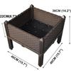 PP  Raised Garden Bed Vegetable Bed Raised Garden Bed for Vegetables Elevated Planter Box with Legs Outdoor Patio Flower Herb Container Gardening