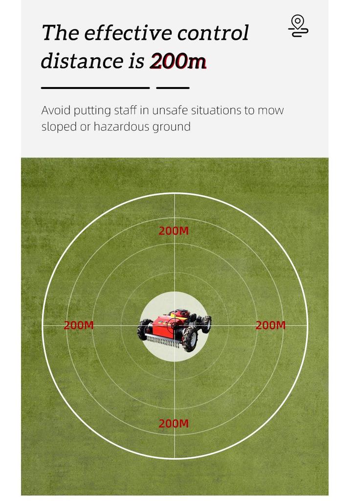 Hybrid Remote-Controlled Self-Propelled Lawn Mower and Grass Shredder