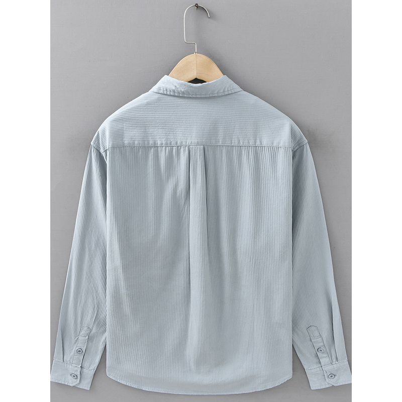 Spring and Autumn New Style Simple and Fashionable Long-Sleeved Shirt for Men, Pure Cotton Washed, High-Quality, Loose, Casual and Versatile Shirt