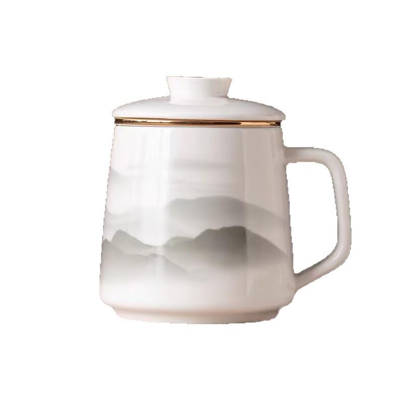 High-Value Tea Cup Ceramic Tea Separation Cup Personal Tea Cup Office Cup Gift Box