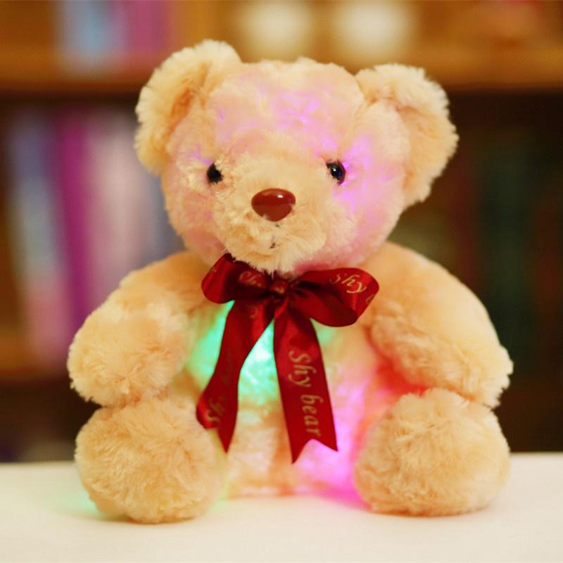 Adorable Grande Peluche LED Mignonne Ours en Peluche Lampe Veilleuse Pour Filles et Enfants