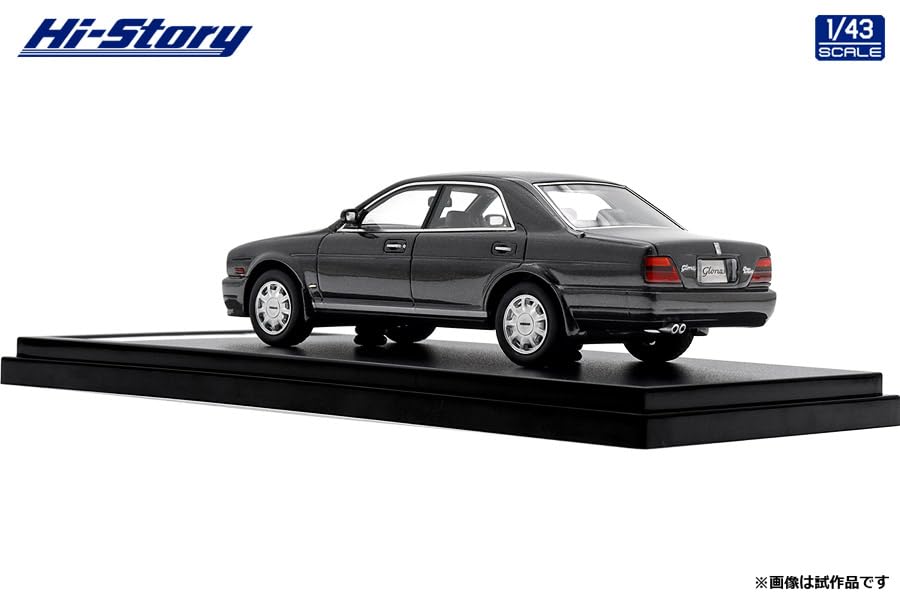 Hi Story 1/43 Scale Nissan Gloria V30 Twin Cam Turbo Gran Turismo Ultima (1991) Dark Gray Finished Model