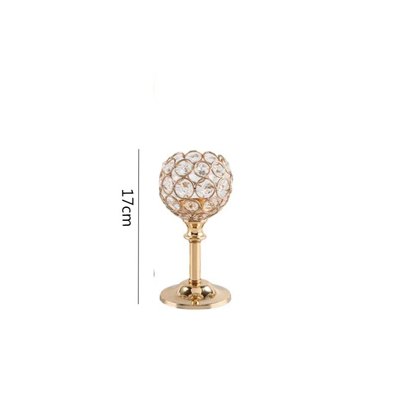 Creative crystal spherical candlestick ornaments for gatherings, parties, weddings, home celebrations, and candlelight dinners