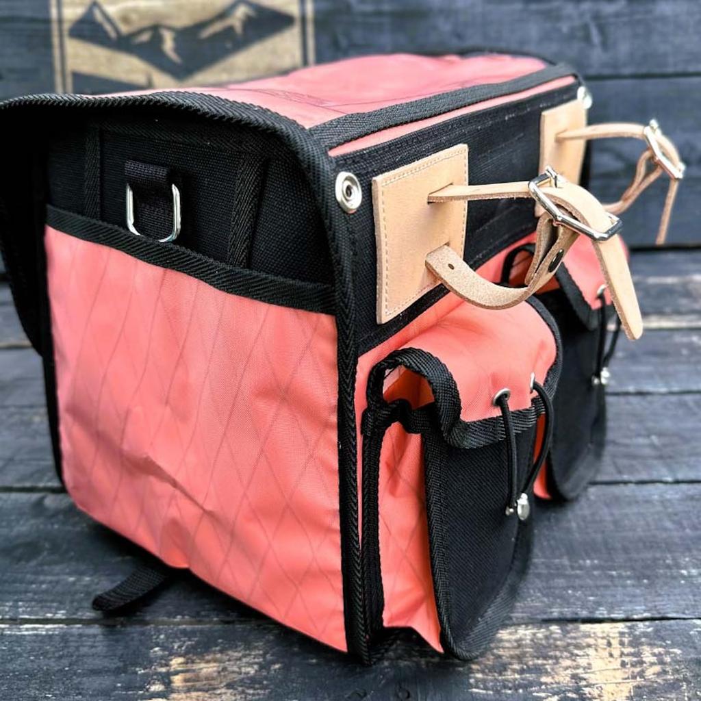 Ostrich Front Coral H220mm X W260mm X F-104X Bag, Pink, Size D200mm, Capacity 12.4L