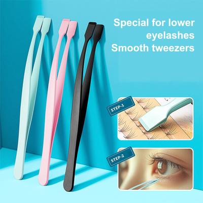 Precise Professional Makeup Tool Lash Applicator Tool Eyelash Cluster Non Slip Applicator Tweezers for Travel Salon Separating