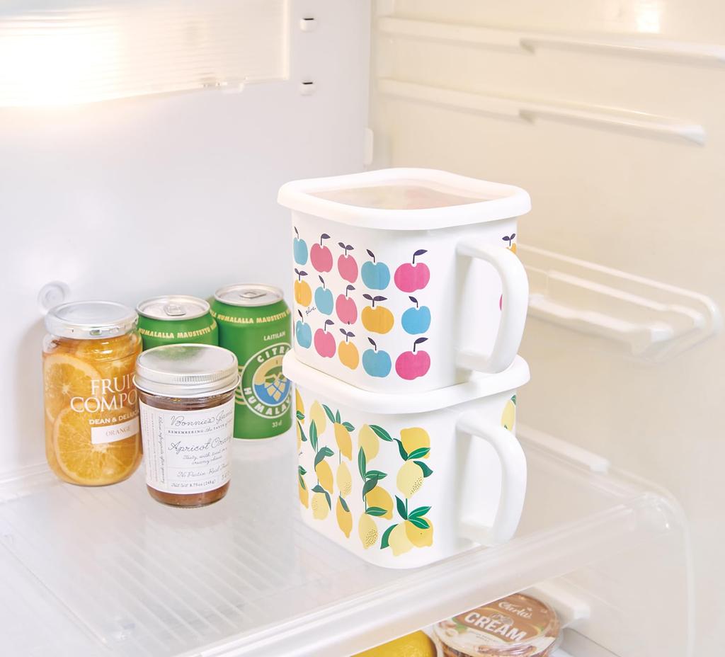 Toyo Horo Plune Enamel Multi-Square Pot, Lemon, Size: Approx. W17.8 D14 H11.8 YJ-825