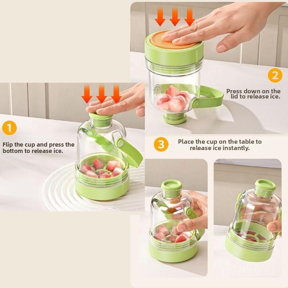 2 in 1 Ice Cube Water Bottle Silicone Ice Cube Molds DIY Ice Cube Kettle  Home