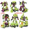 Transformation Toys NBK 6in1 Devastator Bonecrusher Mixmaster Engineering Car Damage Action Figure Deformation Robot Anime Model