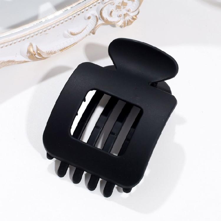 Unisex Square Hair Clip With Textured Detail Securely Grip Hair Claw For Teens Adults Nonslip Hair Accessory Compact
