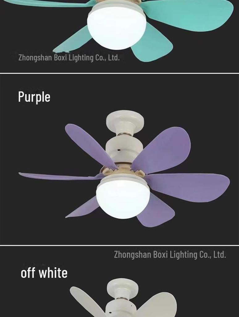 E27 Ventilator de tavan silențios inteligent pentru dormitor și restaurant