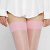 12D Candy Colors Glitter Party Clubwear Stretchy Nylon Thigh High Stockings Women Sexy Ultra Thin Transparent Intimate Underwear