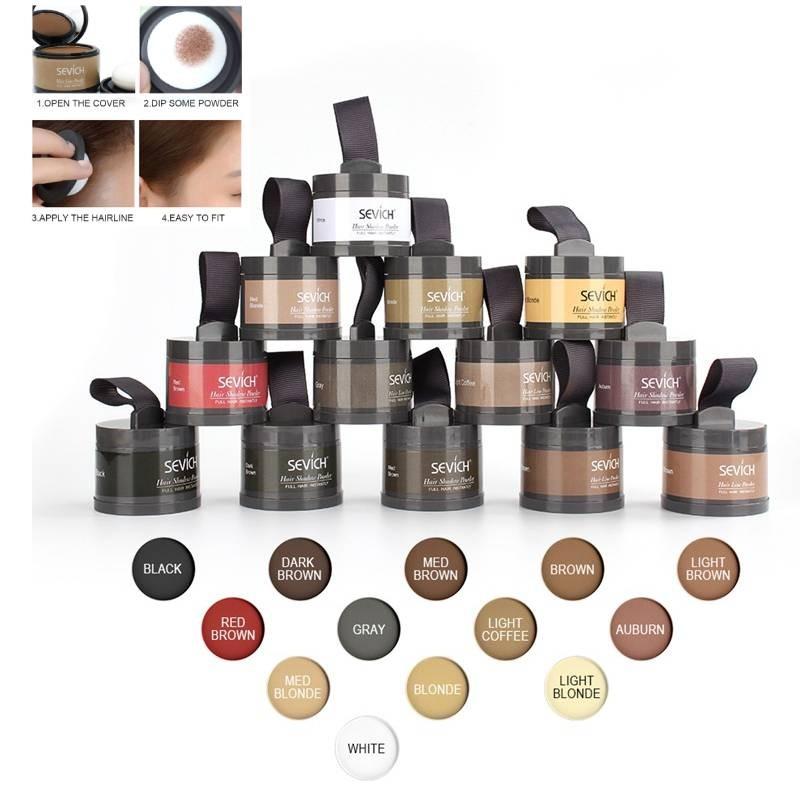Polvere Sevich per Attaccatura dei Capelli per Copertura Impeccabile e Finish Naturale in Varie Tonalità