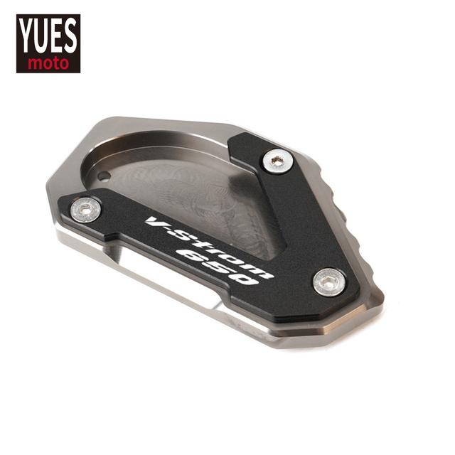 

Аксессуары для мотоциклов, алюминиевая черная боковая подставка, удлинитель-удлинитель для Suzuki DL650 V Strom Vstrom 650 XT A Grey