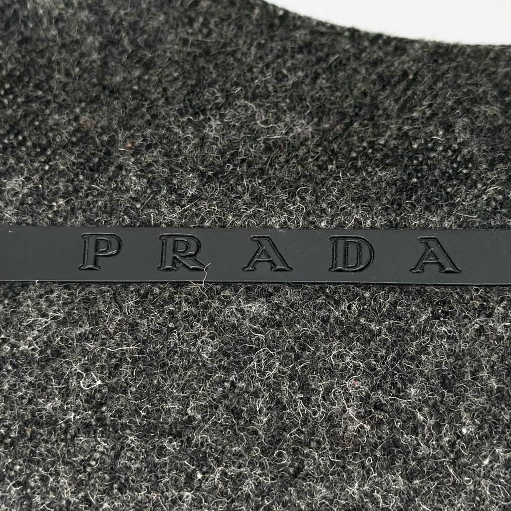 PRADA Tote Bag gray Women used
