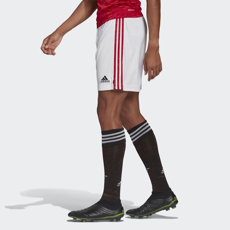 Adidas Mufc Home Elastic Waist Football Shorts Men Shorts White FM4289