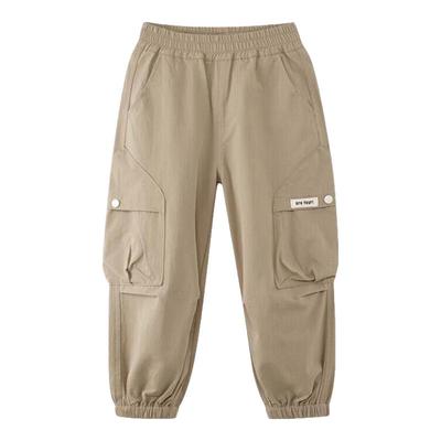 Zuoxi Boys' Pure Cotton Cargo Pants