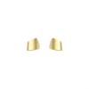 Retro Minimalist Brushed Metal Stud Earrings for Women - Niche Design, Cold-Weather Style