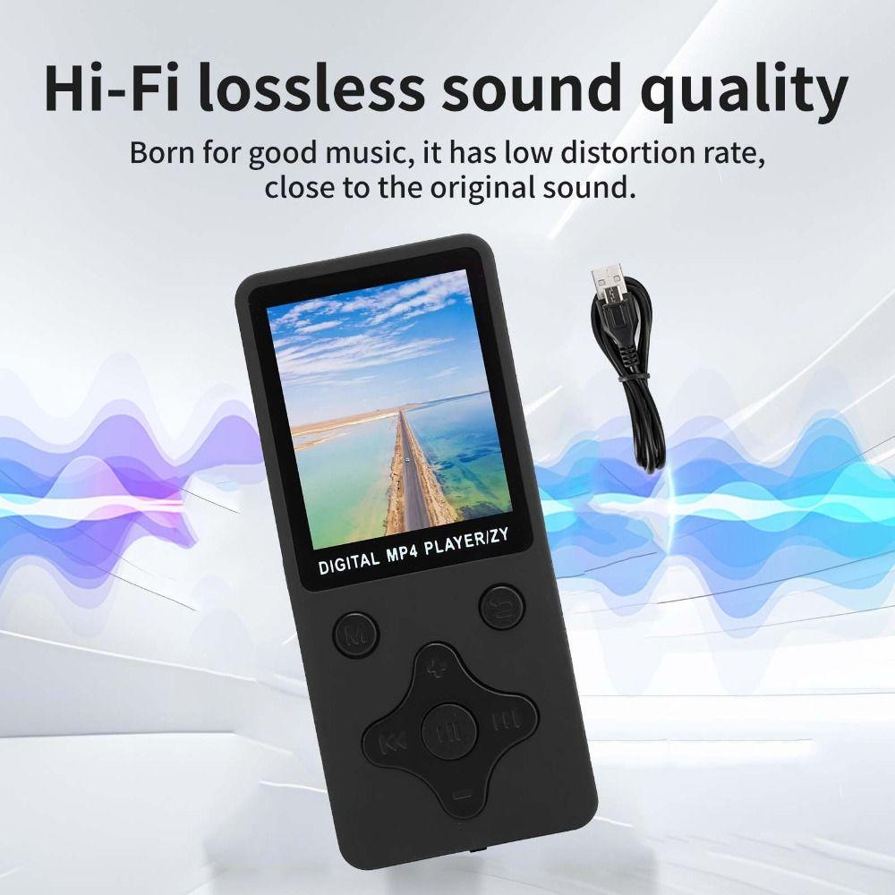 Solid Color MP4 Music Player Long Strip Mini Music Player Fashion Student MP3 Learning Sports