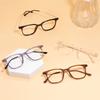 Transparent Rectangular TR90 Frame Metal Temples Small Full Rim Men Women Optical Eyeglasses Frame For Prescription Lenses