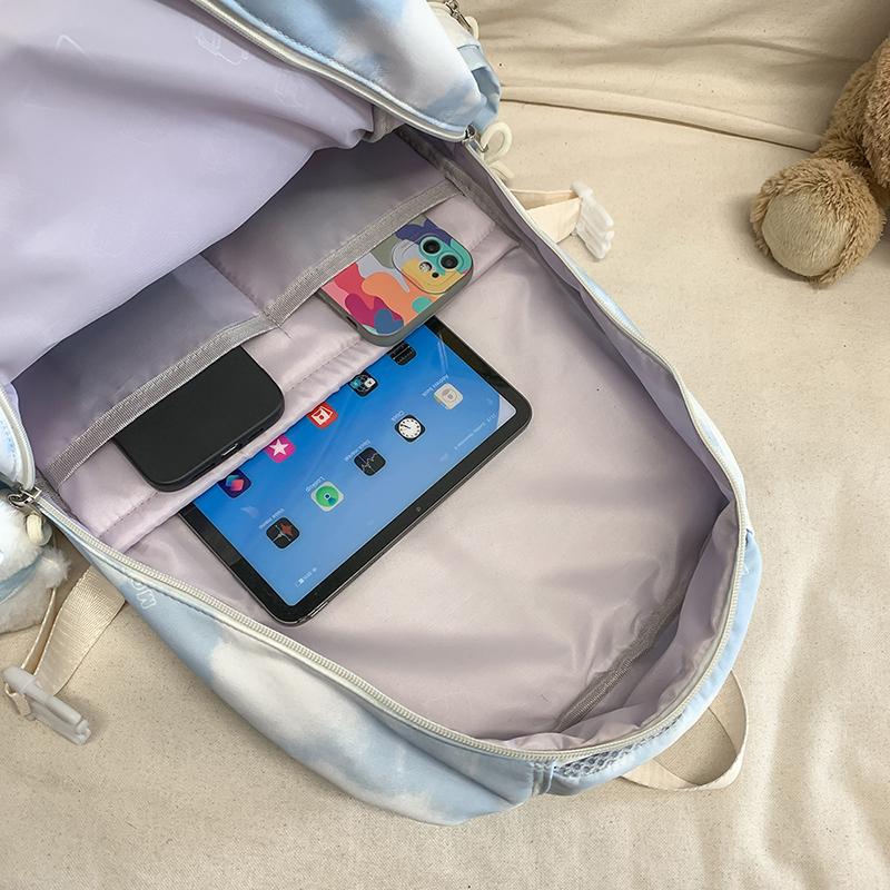 Women's Large Capacity Backpack Computer Travel Backpack Lightweight Senior High School Student Schoolbag