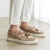 Autumn Lightweight Flats Slip-on Shoes Brand Khaki Suede Men's Loafers Tassel Fashion Leather Casual Shoes for Man Man Moccasins