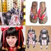 Bezaubernder Japanischer Kimono Cosplay Lolita Anime Dienstmädchen Uniform Kostüm Kleid Set