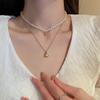 Simple long pearl necklace fashion ins design sense collarbone chain Y type personality temperament versatile item decoration