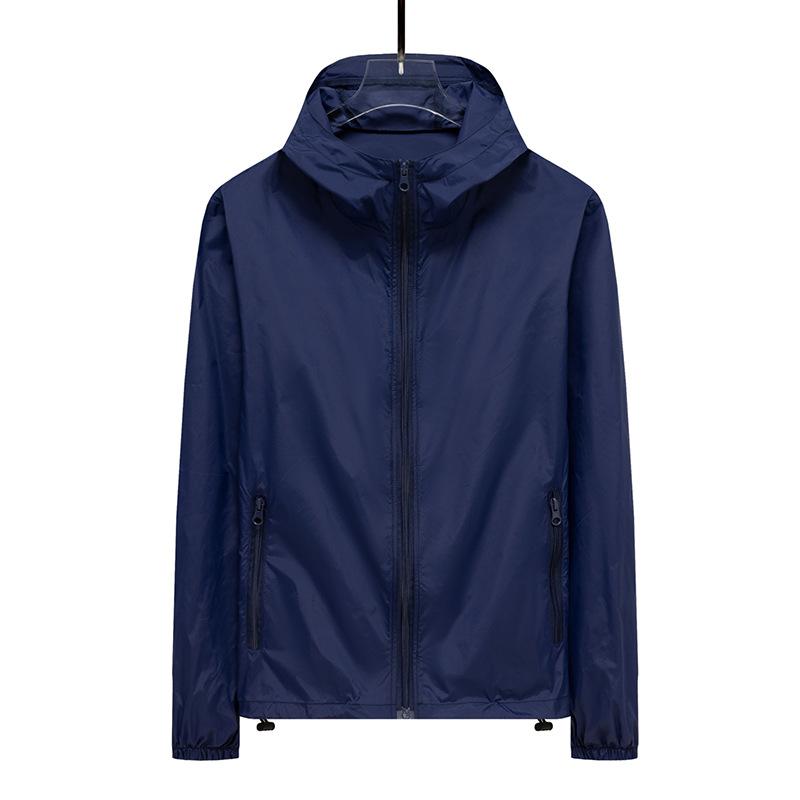 Men's Summer Breathable Ice-Silk Lightweight Sun Protection Shirt Fishing Sun Protection Cardigan Jacket