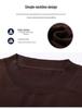 Romon Men's Wool Blend Crew Neck Sweater - Pure Color Long Sleeve Knitwear for Spring & Autumn