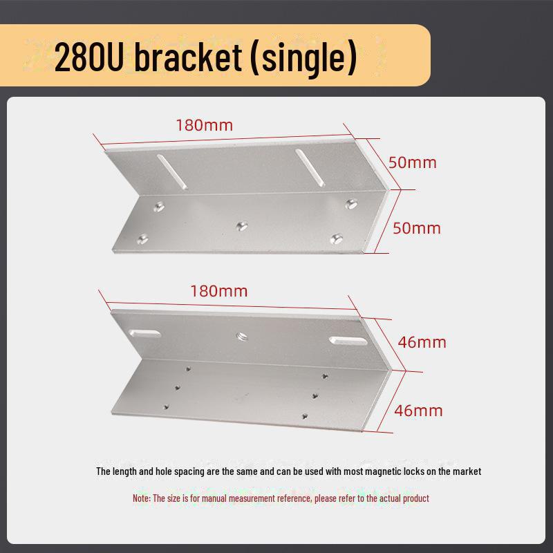 180 kg schweres Magnetschloss für eine Tür mit ZL-Halterung und 350 LC schweres elektromagnetisches Schloss für Doppeltüren mit Saugplatte für rahmenlose Glastüren.