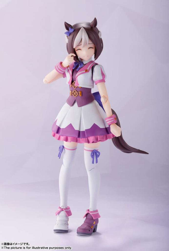 TAMASHII NATIONS Uma Musume Pretty Derby Special Week 130mm Malt Bevegelig Figur S.H.Figuarts Ca. PVC og ABS