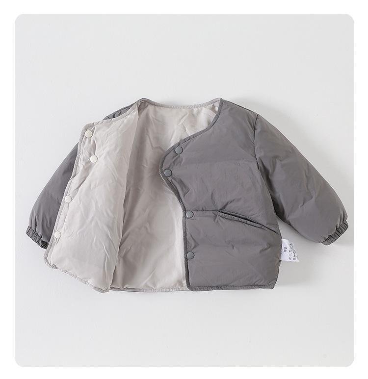 Infant Puppy Print Lightweight Down Jacket for Boys
