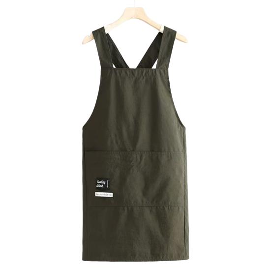 

Кухонный фартук Водонепроницаемый фартук для готовки с 2 большими карманами Регулируемый дизайн на шнуровке Масло- и водоотталкивающий Унисекс фартук для готовки и использования на открытом воздухе XL зелёный