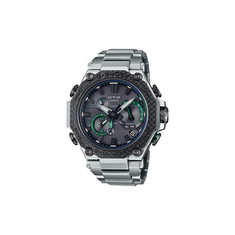 

Casio metallic gray resin stainless steel sports fashion watch quartz movement Japanese and Korean watch men s watch black dial MTGB2000XD-1A серый