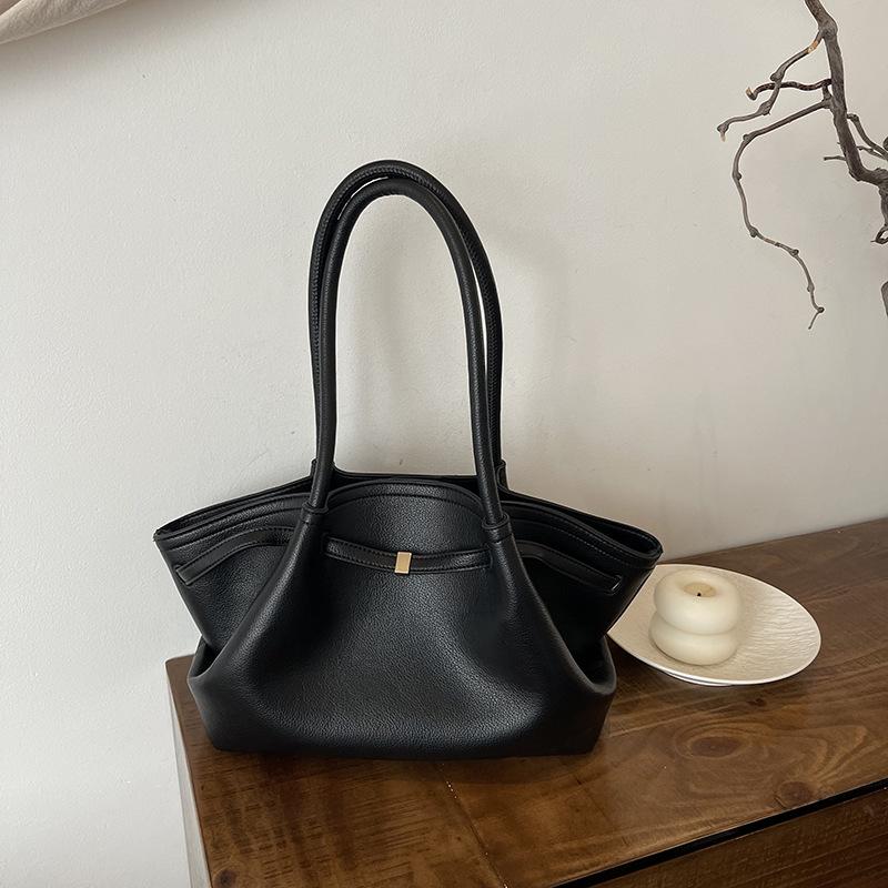Handbag, Large Capacity, Women s High-end Feeling, Armpit Tote Bag, Fashionable Work Commuting Basket, Shoulder Bag чёрный