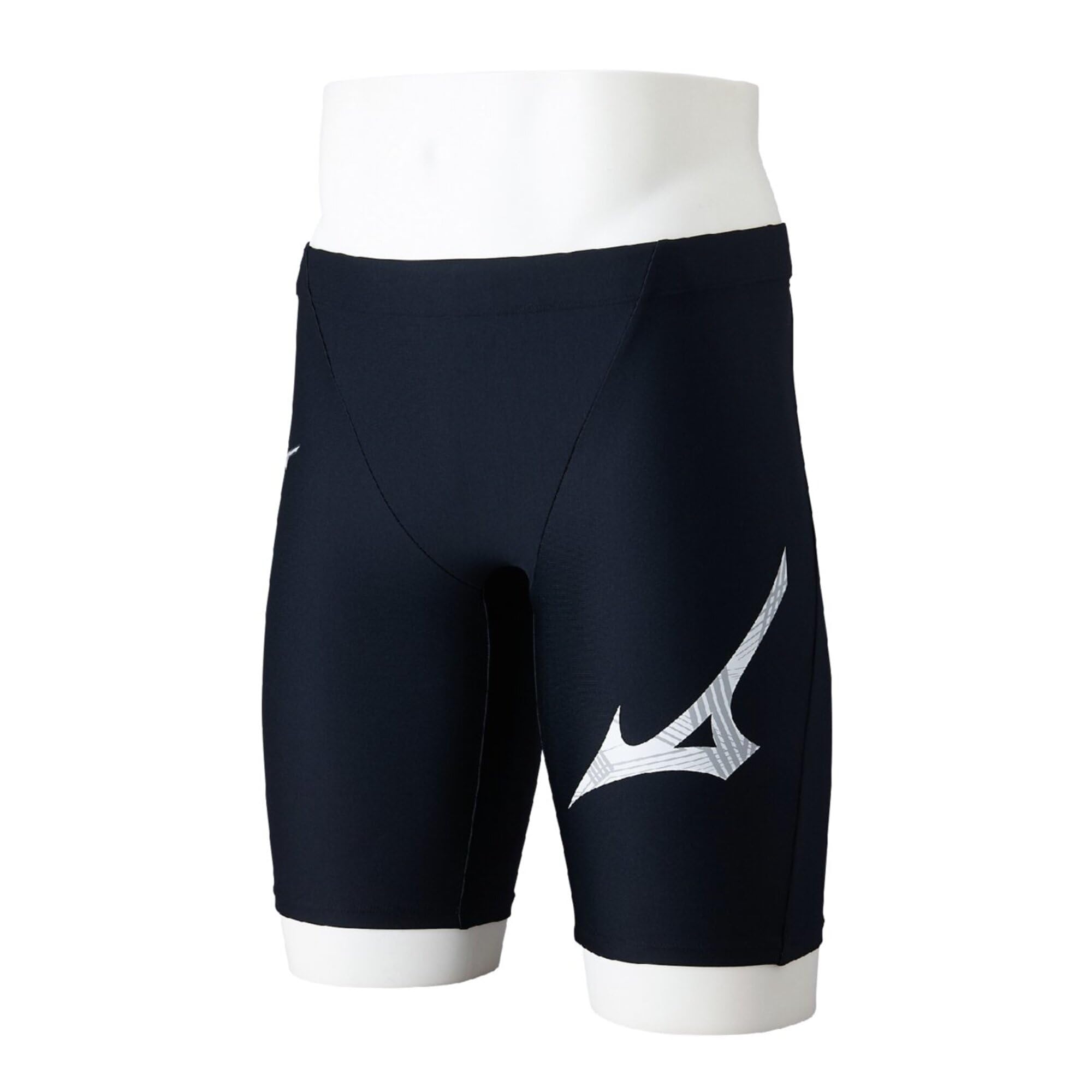 MIZUNO StrokeONE Half Spats Size 90 x for and Competitive Training Men s N2JBD104, (Black White), Swimming, Fitness,