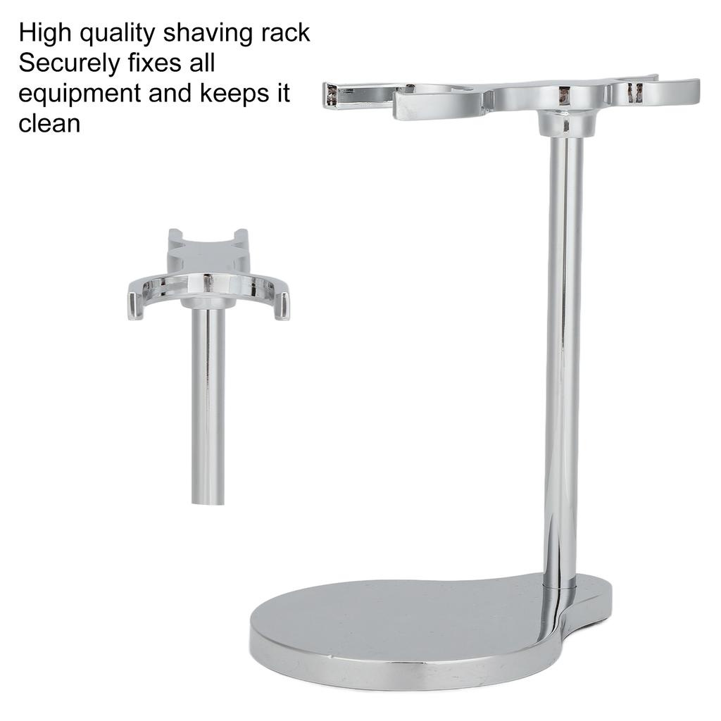 4-teiliges Professionelles Herrenrasurset Traditioneller Manueller Rasierer Rasierpinsel Seifenschale Rasierhalter Set