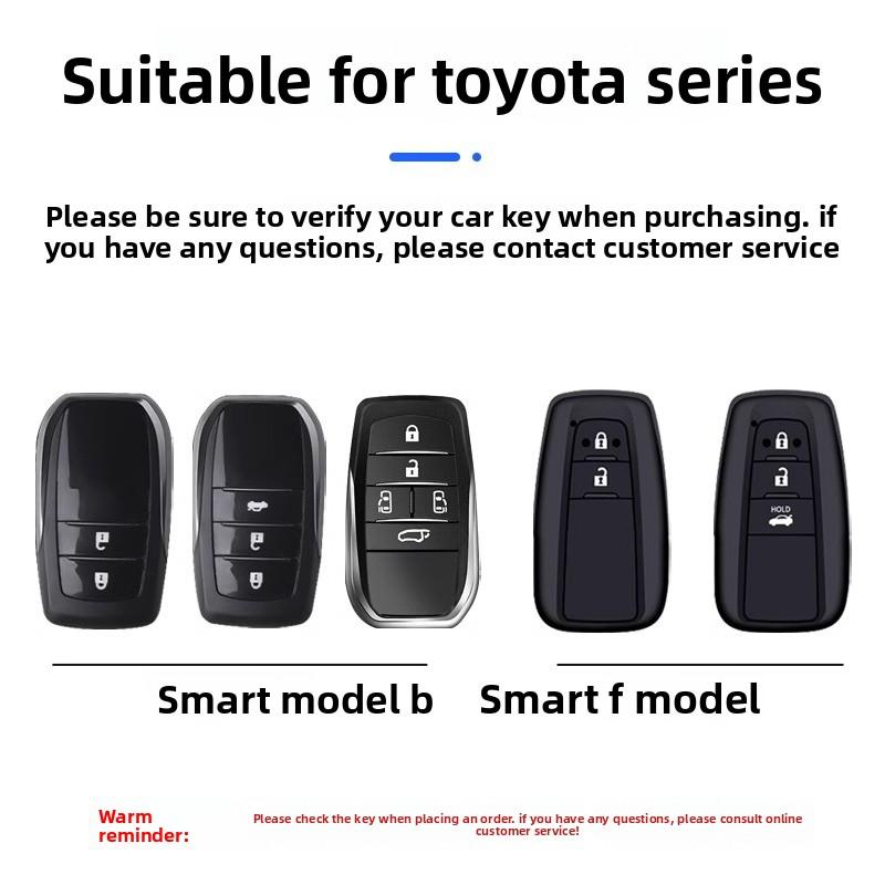 AOP1 Car Remote Key Case Cover for Toyota GR RAV4 Crown Hilux Fortuner Corolla SE 2023 Camry Yaris Land Cruiser Prado Venza Accessory