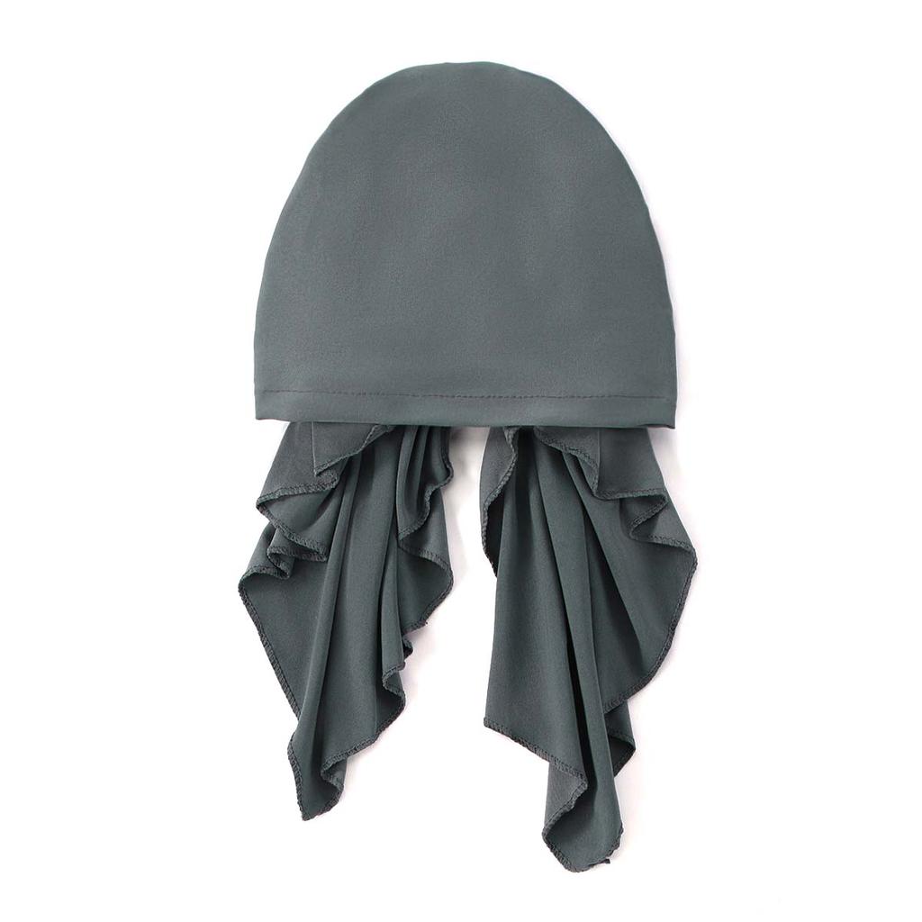 Golden Stripes Elastic Hat Cap For Woman Muslim Hijab Headband Middle East Instant Scarf Hijab Islamic Turban Bandana 20*43Cm