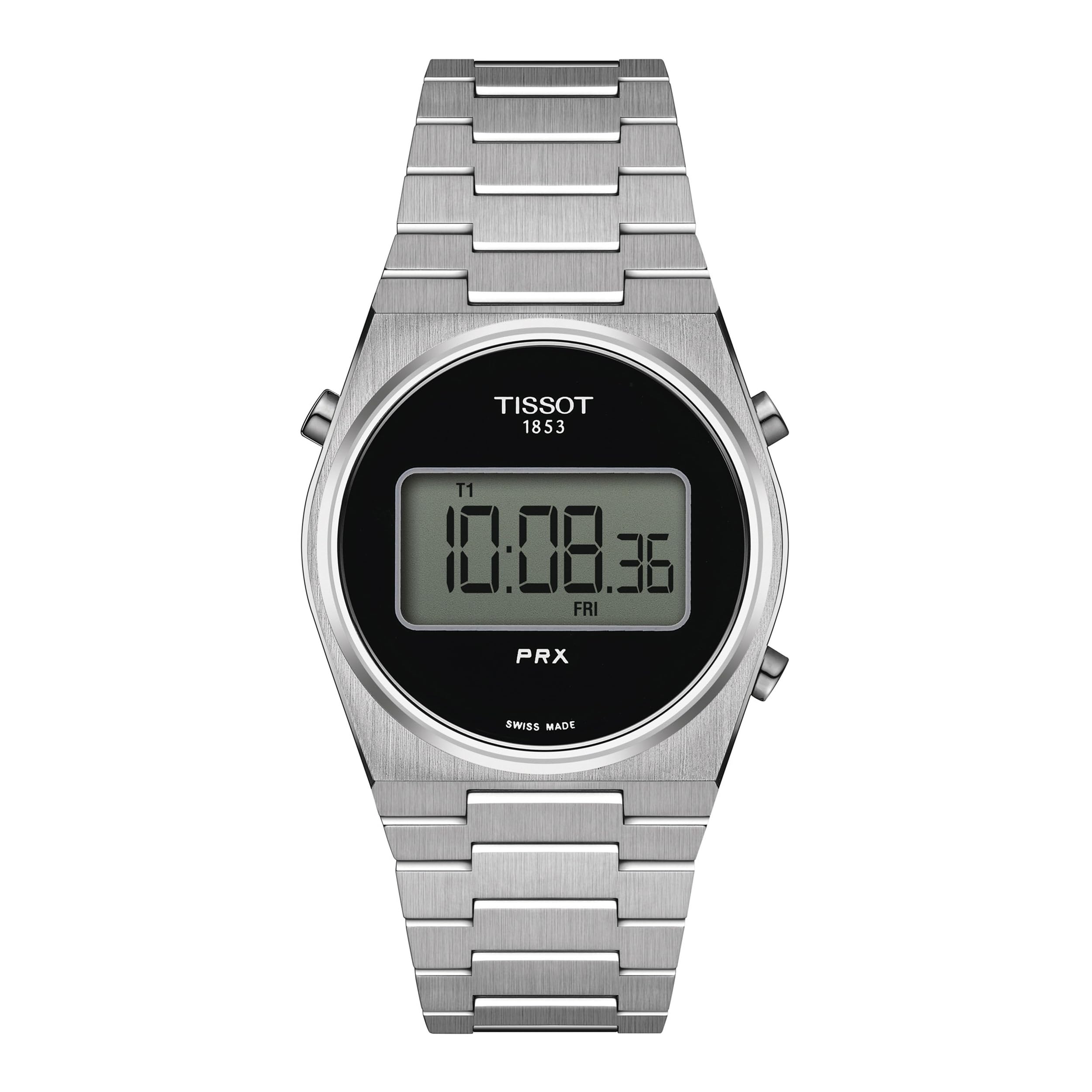 

TISSOT PRX Digital 35mm Unisex Watch with Black Dial and Bracelet (T1372631105000) [Official Import]