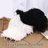Popular Plush Baseball Caps with Adjustable Strap for Women and Teens Street Wear Winter Wear Hiphop Hat with Furry Plush