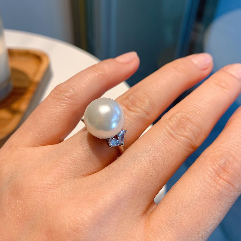 Huamei Jewelry Jewelry Stud Earrings Pearl Simple French Retro Light Luxury High-End Women'S