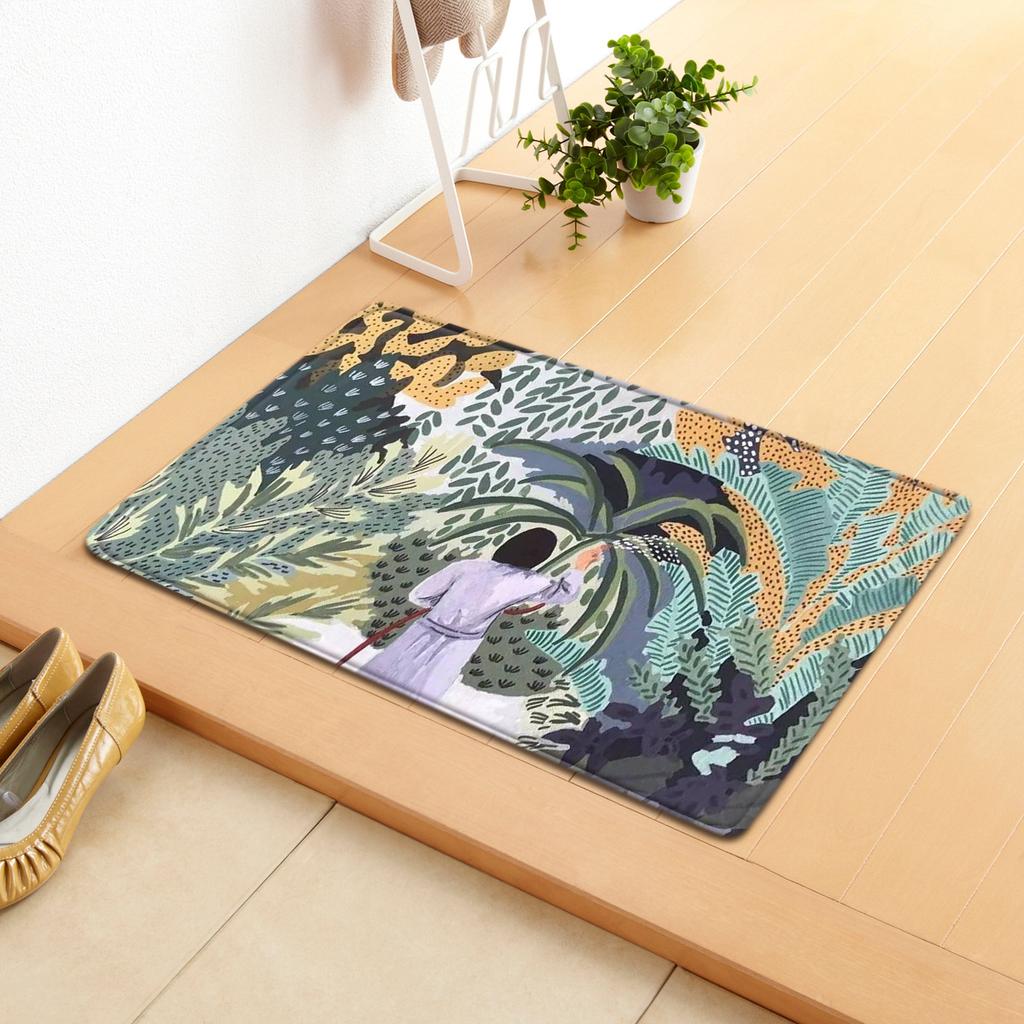 Creative Home Door Mat Water Absorbent Non-Slip Mat Living Room Kitchen Floor Mat Bedroom Carpet