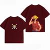 Unisexs Clothing New 100 Cotton Breathable Summer TShirt One Piece Luffy Print Casual Streetwear Unisexs TShirt