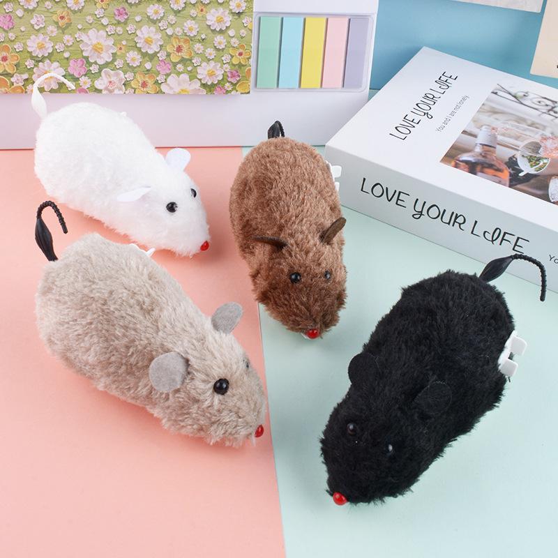 Плюшевая заводная мышь: Креативный виляющий хвост для детей и младенцев